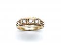 18ct Yellow Gold Diamond 3 Stone Ring