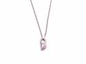 9ct CZ Pendant & Chain 17 inches