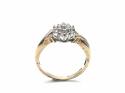 9ct Yellow Gold Diamond Cluster Ring