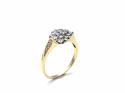 18ct Yellow Gold Diamond Cluster Ring