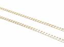 9ct Yellow Gold Curb Chain 22 Inch