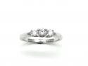 18ct White Gold Diamond 3 Stone Ring