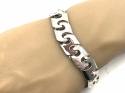 Silver Engraved Bracelet 8 Inches