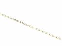 9ct Yellow Gold Paperclip Anklet Chain 10 inches