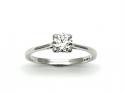 18ct White Gold Diamond Solitaire Ring