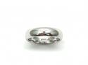 18ct White Gold Soft Court Wedding Ring