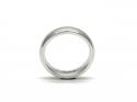 18ct White Gold Soft Court Wedding Ring