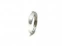 9ct White Gold Diamond Crossover Ring