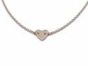 9ct Yellow Gold Love Heart Disc Bracelet