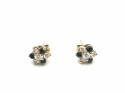 18ct Diamond & Sapphire Stud Earrings