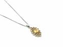 9ct Citrine Pendant & Chain