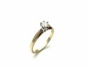 9ct Yellow Gold Diamond Solitaire Ring