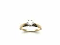 9ct Yellow Gold Diamond Solitaire Ring