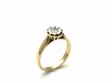 18ct Yellow Gold Diamond Solitaire Ring