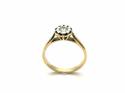 18ct Yellow Gold Diamond Solitaire Ring