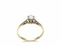 9ct Yellow Gold Diamond Solitaire Ring