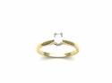 18ct Yellow Gold Diamond Solitaire Ring