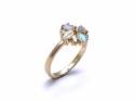 18ct Yellow Gold Opal & Diamond Ring