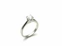 18ct White Gold Diamond Solitaire Ring