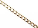 9ct Yellow Gold Squared Curb Bracelet