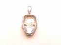 Silver Skull Pendant 24 x 13mm