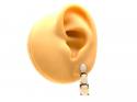 9ct Opal Drop Stud Earrings