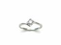 9ct White Gold Diamond Solitaire Ring