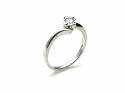 9ct White Gold Diamond Solitaire Ring