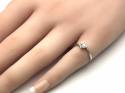 9ct White Gold Diamond Solitaire Ring