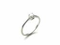 9ct White Gold Diamond Solitaire Ring