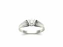 9ct White Gold Diamond Solitaire Ring