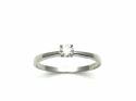 Palladium Diamond Solitaire Ring