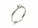 Palladium Diamond Solitaire Ring