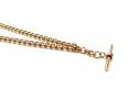 9ct Rose Gold Belcher Chain with T Bar
