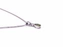 9ct Peridot & Diamond Pendant & Chain