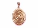 9ct Yellow Gold Locket 35x27mm