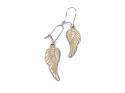 9ct Yellow Gold Angel Wing Earrings