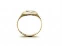 9ct Yellow Gold Diamond Signet Ring