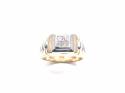 9ct Yellow Gold Diamond Signet Ring