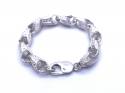 Silver Tulip Bracelet 7.5inch