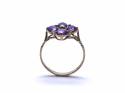 9ct Yellow Gold Amethyst 4 Stone Ring