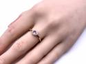 9ct Pink Sapphire & White Topaz Ring