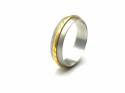 Platinum & 18ct Yellow Gold Wedding Ring 5mm N