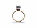 22ct Grey Cultured Pearl Ring