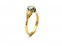 18ct Yellow Gold Diamond Solitaire Ring