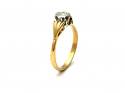 18ct Yellow Gold Diamond Solitaire Ring