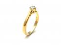 18ct Yellow Gold Diamond Solitaire Ring