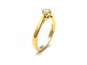 18ct Yellow Gold Diamond Solitaire Ring