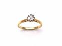 18ct Yellow Gold Diamond Solitaire Ring