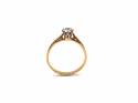 18ct Yellow Gold Diamond Solitaire Ring